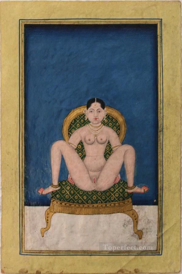 Asanas from a Kalpa Sutra or Koka Shastra manuscript 4 sexy Oil Paintings
